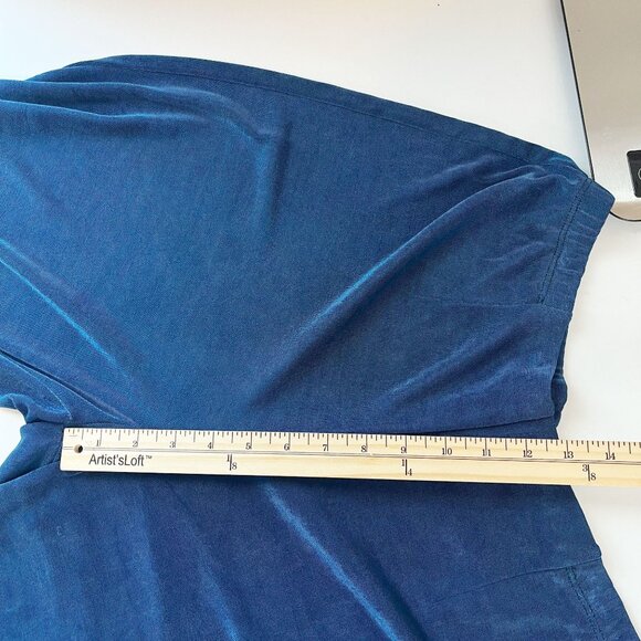 Chico's Travelers Blue Wide Leg Pull On Pants Wrinkle Resistant - Size 3, XL - Picture 3 of 6